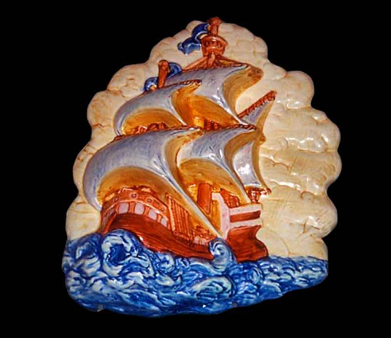 Beswick Pottery Galleon wall plaque.